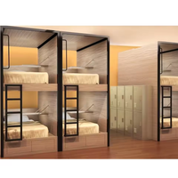 Lits d'hôtel-capsule modulaires RM Factory, lits superposés en métal et en tuyaux de fer, modernes, pour les écoles, les hôpitaux, les appartements