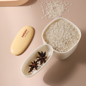 Lucky Measuring Spoon Set With Lid For Rice Flour Grain Kitchen Use - Product Image 4