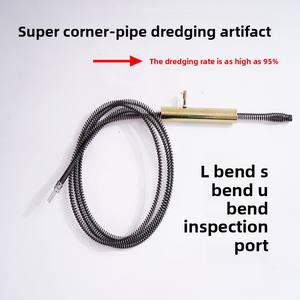 Alimentador automático de mano hacia adelante y hacia atrás, nuevo émbolo de inodoro de estilo de bobina para desatascar los desagües del suelo de la cocina, acero para el <span class=keywords><strong>cabello</strong></span> - Product Image 3