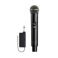 Microphone professionnel sans fil Portable 2.4G 1-en-2 haut-parleur de musique basse de Style bureau pour les fêtes de karaoké maison TV extérieur