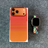 Étui de téléphone portable de luxe texturé de haute qualité, antichoc, avec finition givrée et anti-traces de doigts pour iPhone 18/17/16 Pro Max