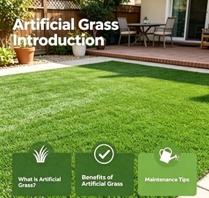 Gazon artificiel de qualité commerciale - Gazon synthétique court et durable pour l'aménagement extérieur et les projets publics - Product Image 3