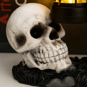 Linterna <span class=keywords><strong>Esqueleto</strong></span> Halloween Decoración Resina Figura <span class=keywords><strong>Esqueleto</strong></span> Sosteniendo Farol Decoración Jardín Patio Adorno Espeluznante - Product Image 4