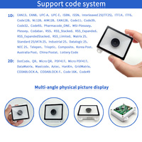 EMT8621 1d 2d Barcode Scanner Cmos Barcode Module Auto Scan Engine Qr Code Scanner pour billets de bus