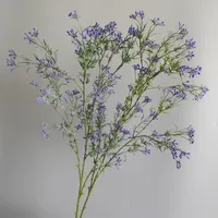 Faux 5vorken Selderij Fruit Gypsophila Kunstbloemen Bruiloft Decor Feest Bloemstuk Boeket Woonaccessoires