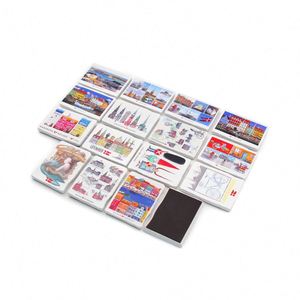 Juego de Decoración Rústica Estilo Dinamarca, Manualidades de Resina Pintadas a Mano, Imán de Refrigerador con Diseño de Copenhague - Product Image 1
