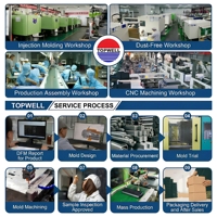 Molde de Inyección Personalizado de Precisión TOPWELL para Comedero Automático para Mascotas, Materiales ABS/PA66, Uso Doméstico, Diseño Estructural Electrónico