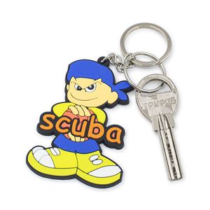 <b>Custom</b> Logo 2d Soft PVC Plastic Acrylic <b>Keychain</b> Metal Gift Anime Rubber Key Chain 3D Silicone Rubber PVC <b>Keychain</b> - Product Image 6
