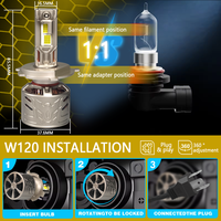 Buen precio 90W 140W 200W 300W Luces Para Auto H1 H4 H11 H13 H7 Luces Led LED 9005 9006 Para Coche Bombillas de faros Led 300W