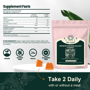 Gummies multivitaminées pour adultes, compléments alimentaires à base de plantes pour la nutrition, le SPM, l'immunité, l'énergie et la résistance, bonbons végétaliens et sans gluten - Product Image 4