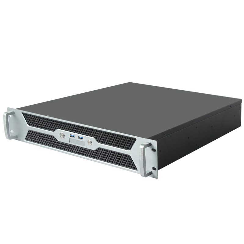 19インチ ラックマウント 2U サーバーケース、デュアル3.5インチHDD