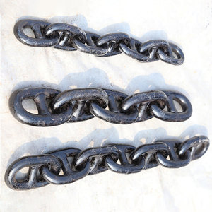 Chaîne d'ancrage à maillons rivetés U1 U2 U3 de 30 mm et 32 mm, revêtue de bitume, pour navire - Product Image 2