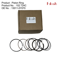 Segments de piston fendus Fubush 13011-0Y070 130110Y070 pour réparation moteur Toyota Corolla 1.2T Pièces automobiles