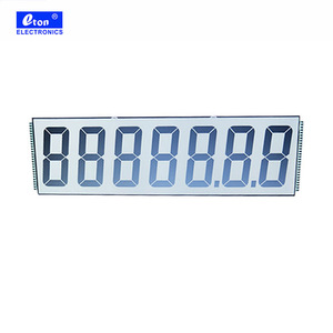 Pantalla <span class=keywords><strong>LCD</strong></span> TN de 7 dígitos Pantallas de segmento de dispensador de combustible de 54 pines - Product Image 2