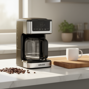Cafetera eléctrica programable Vevor de 12 tazas con pantalla táctil y función para mantener el café caliente para uso doméstico - Product Image 2