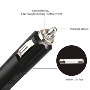 Kép USB tự động thiết bị điện tử xe Thuốc lá nhẹ hơn ổ cắm được xây dựng trong cầu chì sạc adapter cắm với chuyển đổi độc lập sạc nhanh - Product Image 4