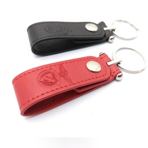 Leather <b>Personalized</b> Custom Engraved Brand Logo <b>Keychains</b>-Eco-Friendly High Quality Pantone Color - Product Image 1