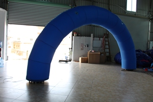 Inflatable Waterproof Sun Resistant Blue Arch Electric Air <b>Pump</b> 12ft Tall Customized Logo Available Plug Powered for Advertising - Product Image 2