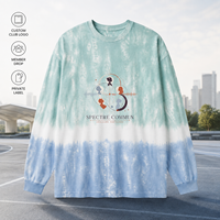 Fabricante de Camisetas Tie Dye Personalizadas, Camiseta Gráfica Unisex de Talla Grande para Clubes y Comunidades, Logotipo Personalizado, Marca Privada, OEM, ODM, Venta al Por Mayor