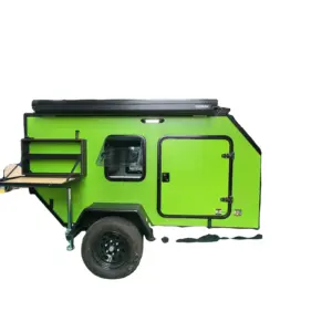 Özelleştirilebilir yol küçük kamp karavan RV camper römorklar çekme karavan araç römorku satılık