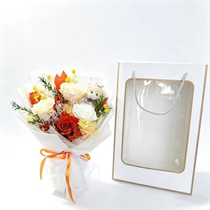 Ramo de Rosas Eternas Premium, Flores Preservadas para Siempre, Regalo Ideal para Fiestas Internacionales para Niñas, Adorno - Product Image 6