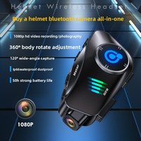 Casque de moto Q28 avec caméra HD 1080P et interphone 500M, étanche IPX6 pour les motards