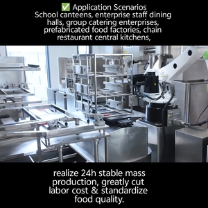 Ligne de production de <span class=keywords><strong>cuisine</strong></span> centralisée intelligente en gros volume : Solution de cuisson entièrement automatisée pour grandes usines agroalimentaires - Product Image 1