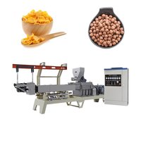 Ligne de production de snacks soufflés au maïs à petite échelle, extrudeuse à double vis, machine électrique pour aliments soufflés avec four de cuisson
