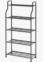 Étagère à plantes en métal, support à fleurs multi-niveaux, présentoir pour plantes d'intérieur et d'extérieur, étagère à plantes en fer pour balcon, patio, maison