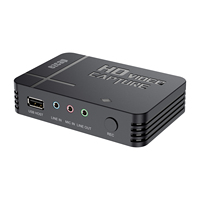 Grabadora de Video Ezcap288P Independiente HD para Juegos, Grabadora de Video HDMI AV FHD 1080P con Soporte para Micrófono, Compatible con Transmisión de DVD y VHS