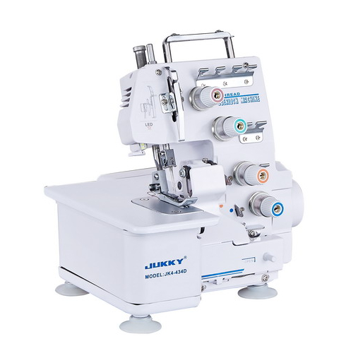 JK4-434 12 macchine per cucire overlock del filo di inteligente 4 punti per colore grigio del vestito