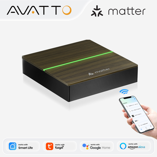 AVATTO Smart Home Hub ZigBee Thread Protocol Support Smart Life Alexa Google Home Tuya Matter Gateway
