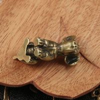 Nouveauté : Bijou en laiton antique en forme de chiot mignon, figurine de thé en laiton pour petites décorations. Pièce