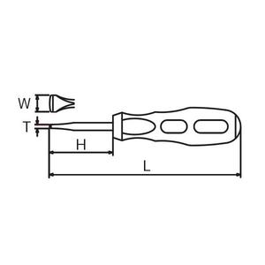 KOKEN - 169BP-18X13 Tournevis pour bouchons de batterie-EAN 4991644249534 BATTERY CHARGING - Product Image 2
