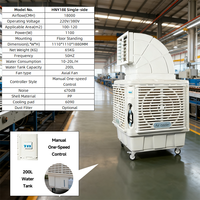 Refroidisseur d'air évaporatif HeNeng HNY18E-1 22000CMH pour usage industriel, ventilateur de refroidissement à eau, pompe à moteur AC, sur pied, économie d'énergie