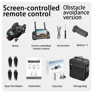 AE60 RC GPSドローン4K HDデュアルカメラ付きFPV 3軸アンチシェイクジンバル6KM障害物回避ブラシレスクアッドコプター長時間 - Product Image 6