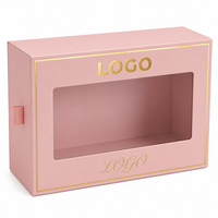 Boîtes rigides personnalisées de luxe écologiques réutilisables pour emballages cosmétiques de cils, en papier d'art, avec paillettes et UV, vente en gros