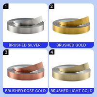 Bande de bordure en aluminium brossé argenté 1060 pour lettres en relief, surface enduite, découpée au laser, largeur 2-11,7 cm pour devantures de magasins