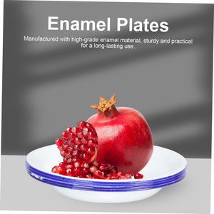 Assiettes de camping en émail Senny Factory, vente en gros, assiettes rondes en émail incassables pour le <span class=keywords><strong>pain</strong></span>, pour l'extérieur - Product Image 6