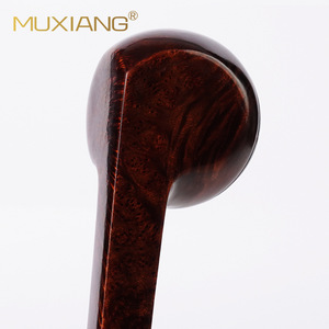 Muxiang Wooden Tobacco Pipe Briarwood 9mm Filter Free Style Straight Handle Bullhead Smoking Pipe - Product Image 3