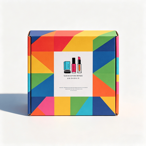 Boîte d'expédition en carton ondulé, emballage personnalisé en carton, coffrets cadeaux pour cosmétiques, ensembles de soins de la peau, rouges à lèvres, avec logo pour cadeaux cosmétiques - Product Image 3