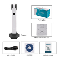 Nouveau scanner de documents portable A4 pas cher, petit scanner pliable A4, caméra, éducation, vidéo, stand, interface USB, en stock