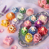 J1037 Blumen-Fondant-Kuchenbackform DIY Kuchendekoration Blumen Handgemachte Seife Auto-Dekorationen Dekorationsformen