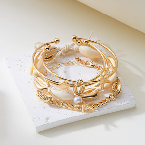 Bracelets unisexes tendance 2025, style bohème, pour fêtes quotidiennes, compatibles Instagram, avec breloques, perles en résine et argile, motif étoile de mer et coquillage de plage - Product Image 6