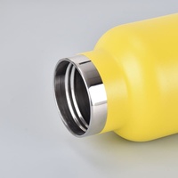 Bouteille d'eau isotherme en acier inoxydable écologique de 650 ml, isolation thermique de 6 à 12 heures, anti-fuite, poignée antidérapante