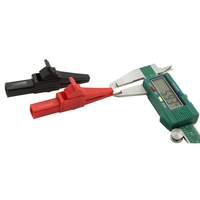 Pince crocodile en laiton nickelé de sécurité pince crocodile 32A entièrement isolée avec prise banane 4mm pour test de multimètre