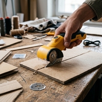 Petites ciseaux électriques sans fil à moteur sans balais au lithium, lames en acier inoxydable, machine de coupe rapide, DIY, tissus multi-usages