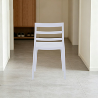 Chaise de restaurant en plastique au design moderne pour la maison, le bar, l'hôpital, le café, l'hôtel, l'extérieur, la salle à manger, l'école, la ferme, le hall, les meubles