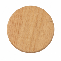 Sous-verres ronds en bois de hêtre de 8,8 cm pour gravure laser, en stock à l'étranger, pour les grossistes, les boutiques de cadeaux, les hôtels, les cafés et les acheteurs d'événements
