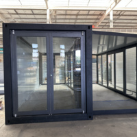 Maison conteneur modulaire préfabriquée de luxe, extensible et portable, pour maisonnette, fournie directement par l'usine